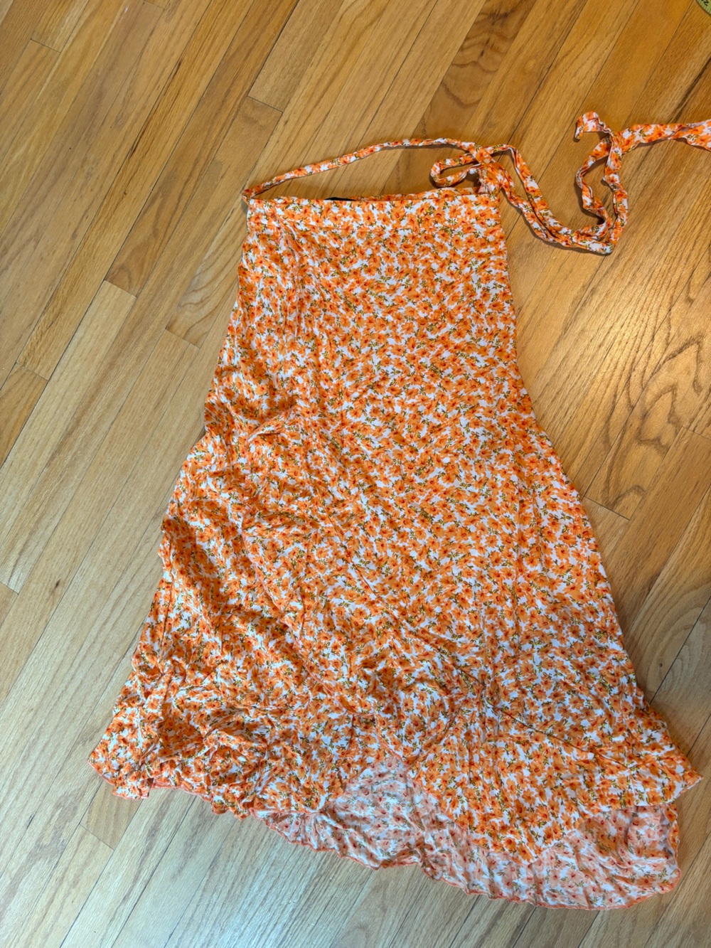 Floral Wrap Skirt- Medium